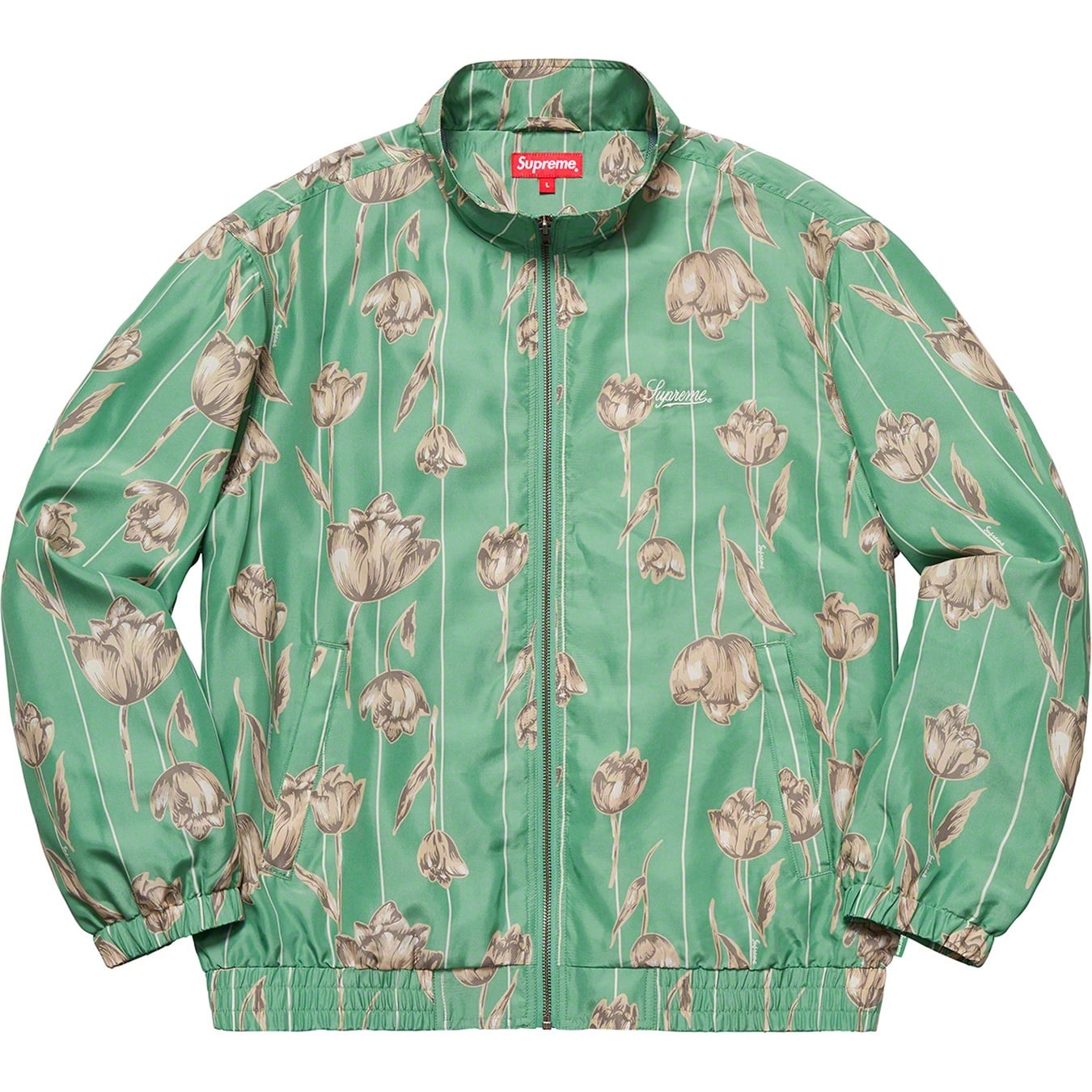 Floral Silk Track Jacket view 2